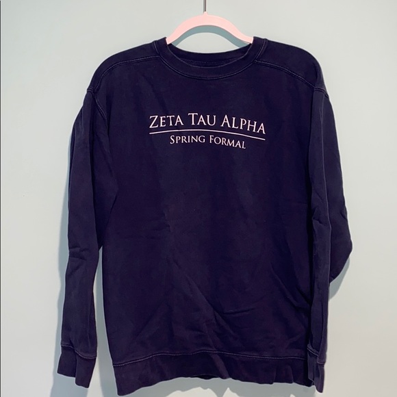 Comfort Colors Sweaters - Zeta Tau Alpha Formal Crew Neck